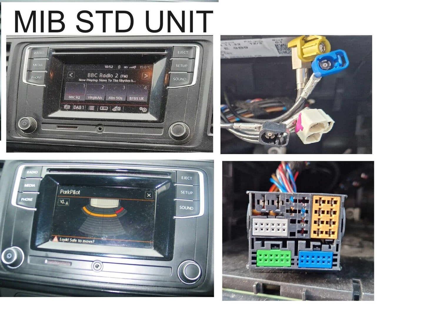 VW T6 BLUETOOTH CARPLAY DAB HD DVD SD GPS SAT NAV USB ANDRIOD MIB NEW IN