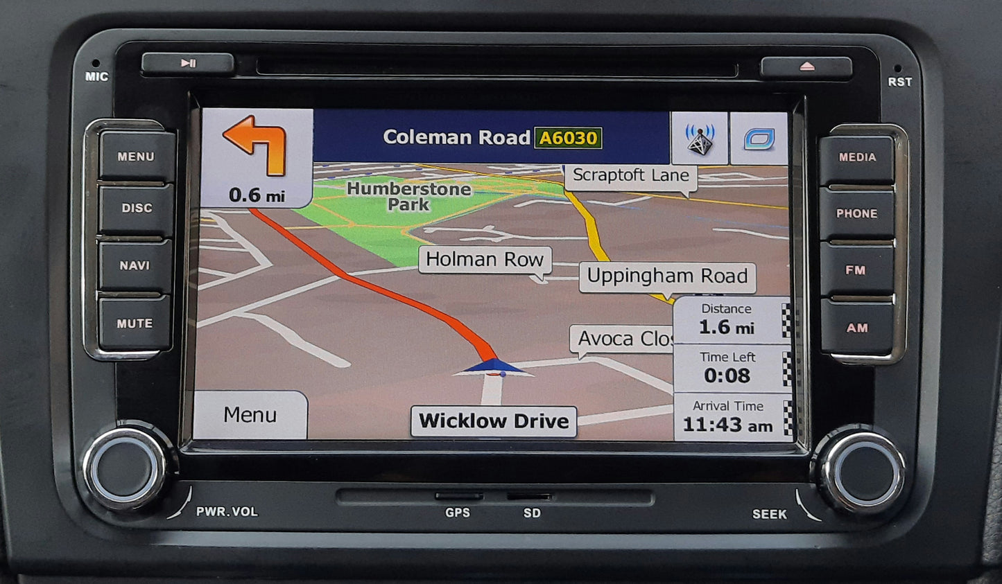 VW CAR RADIO REPLACEMENT RNS-510-RNS310-RCD-210-RCD-310-RCD510 GPS DVD/CD BLUETOOTH SATNAV