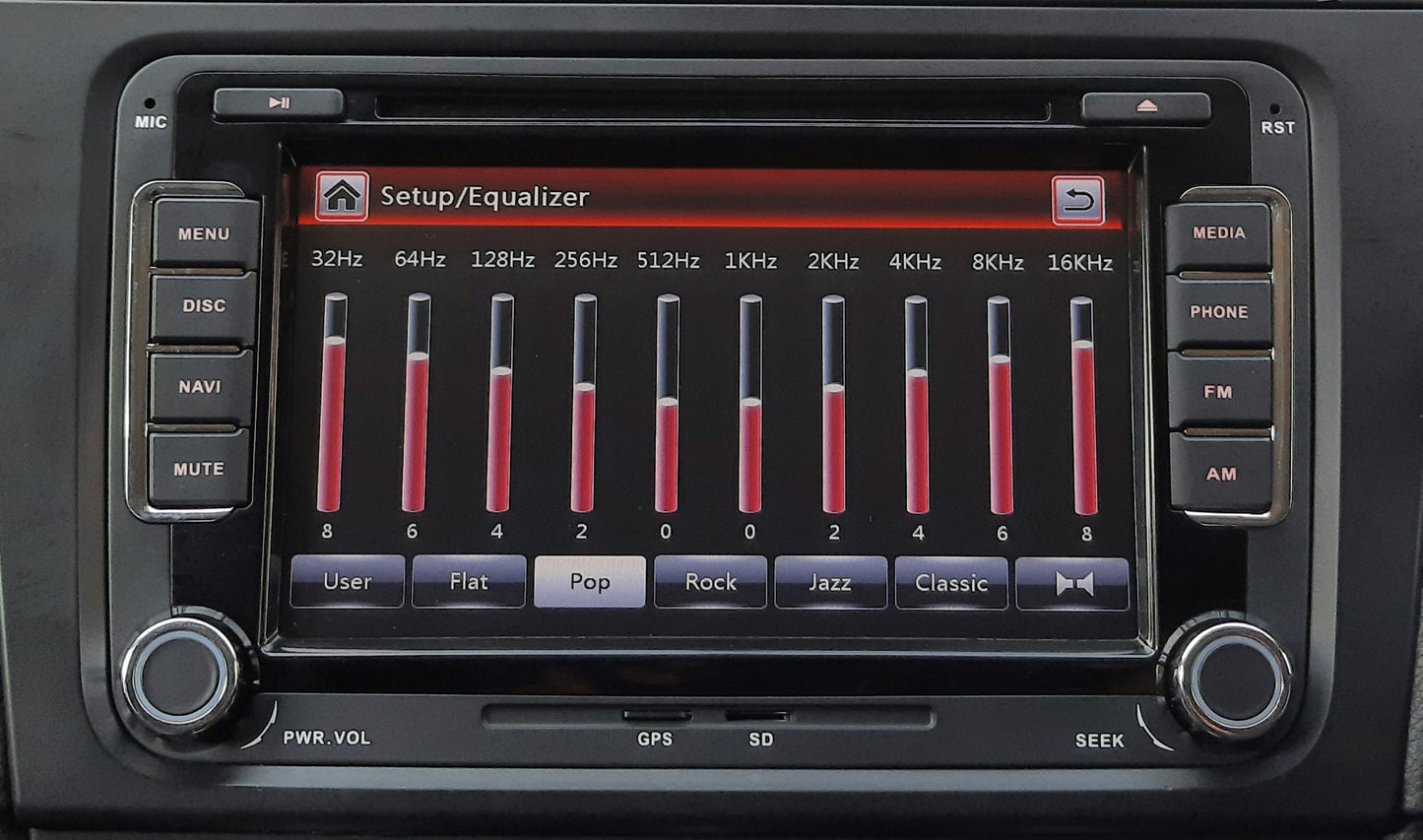 VW CAR RADIO REPLACEMENT RNS-510-RNS310-RCD-210-RCD-310-RCD510 GPS DVD/CD BLUETOOTH SATNAV
