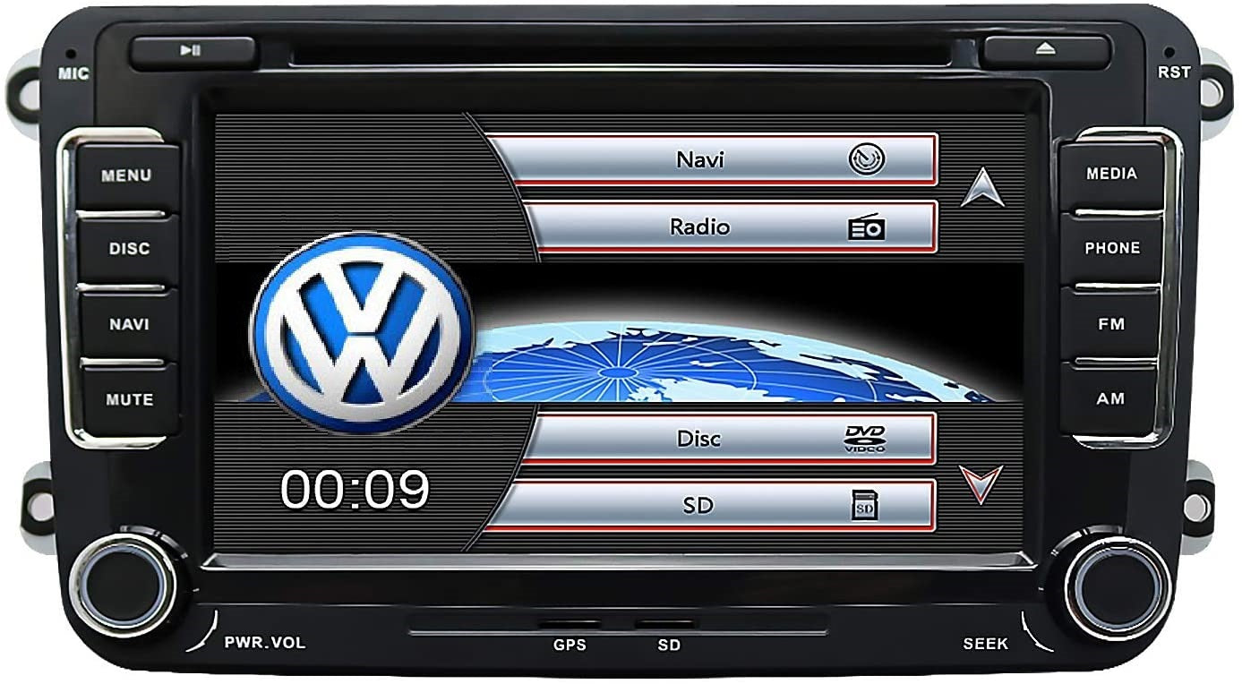 VW CAR RADIO REPLACEMENT RNS-510-RNS310-RCD-210-RCD-310-RCD510 GPS DVD/CD BLUETOOTH SATNAV