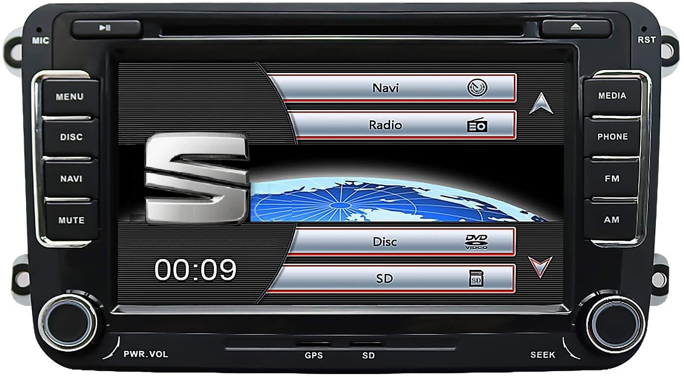VW CAR RADIO REPLACEMENT RNS-510-RNS310-RCD-210-RCD-310-RCD510 GPS DVD/CD BLUETOOTH SATNAV