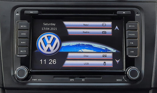 VW CAR RADIO REPLACEMENT RNS-510-RNS310-RCD-210-RCD-310-RCD510 GPS DVD/CD BLUETOOTH SATNAV
